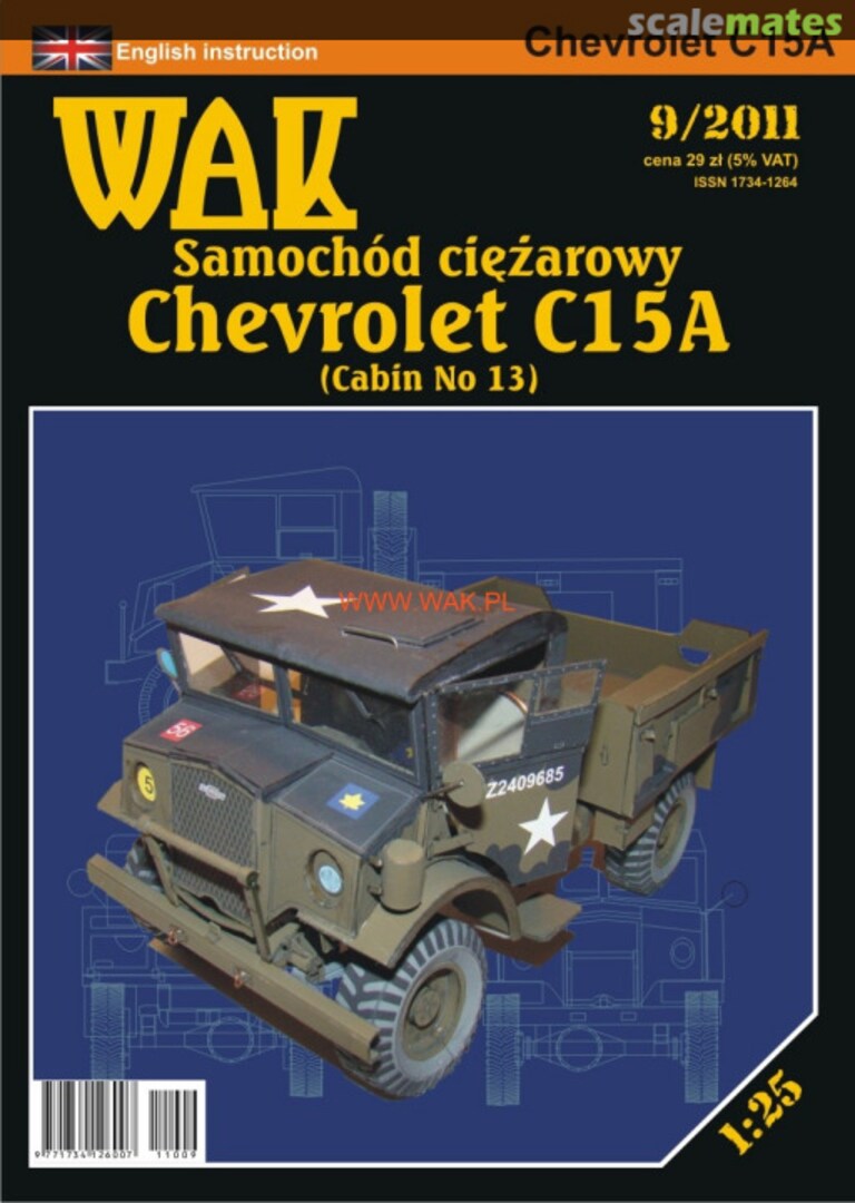 Boxart Chevrolet C15A WAK 2011/09 Wydawnictwo WAK