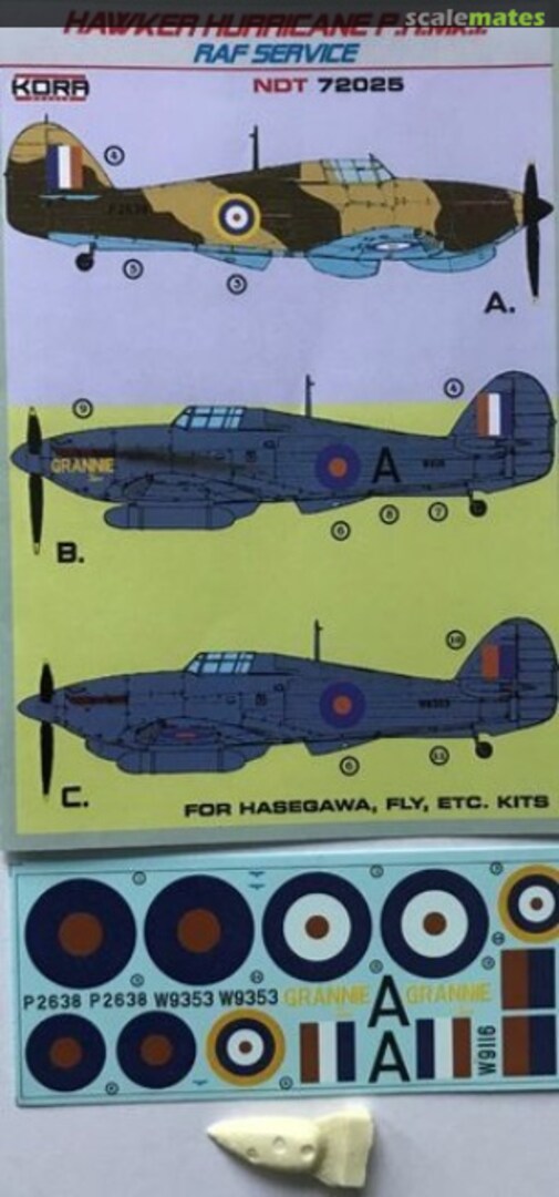 Boxart Hawker Hurricane P.R.Mk.I NDT72025 Kora Models Boxart Hawker Hurricane P.R.Mk.I NDT72025 Kora Models