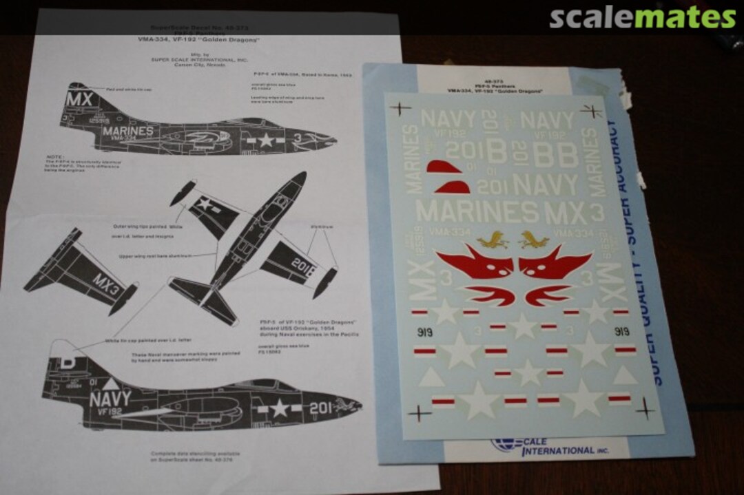 Boxart F9F-5 Panthers 48-373 SuperScale International Boxart F9F-5 Panthers 48-373 SuperScale International