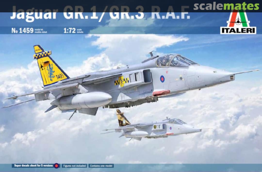 Maßstab 1:72 Plastic Model Kit Italeri 1459 Jaguar GR.1//GR.3 RAF Flugzeug Modellbau