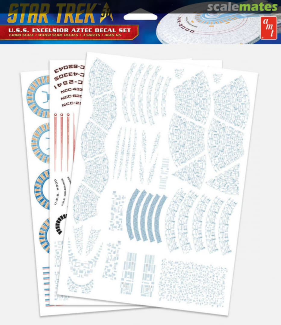 Boxart Star Trek USS Excelsior Aztec Decal Set MKA017 Polar Lights Boxart Star Trek USS Excelsior Aztec Decal Set MKA017 Polar Lights