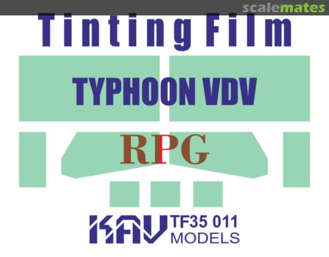 Boxart Typhoon VDV tinting film KAV TF35 011 KAV models