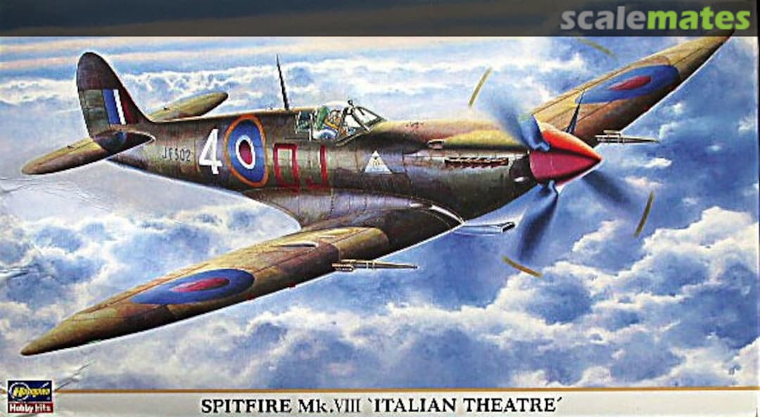 Boxart Spitfire Mk.VIII 'Italian Theatre' 09587 Hasegawa Boxart Spitfire Mk.VIII 'Italian Theatre' 09587 Hasegawa