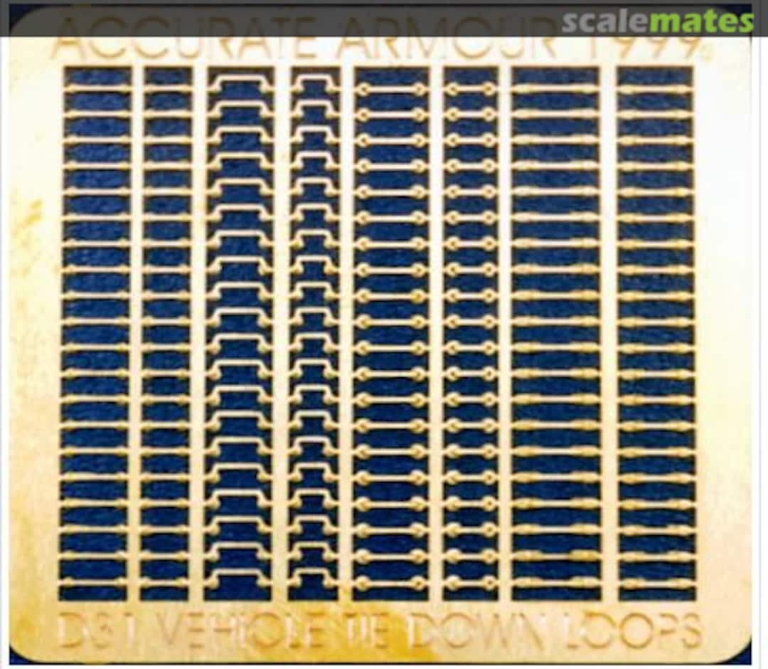 Boxart Vehicle Tie-Downs (160pcs, Etched) D31 Accurate Armour