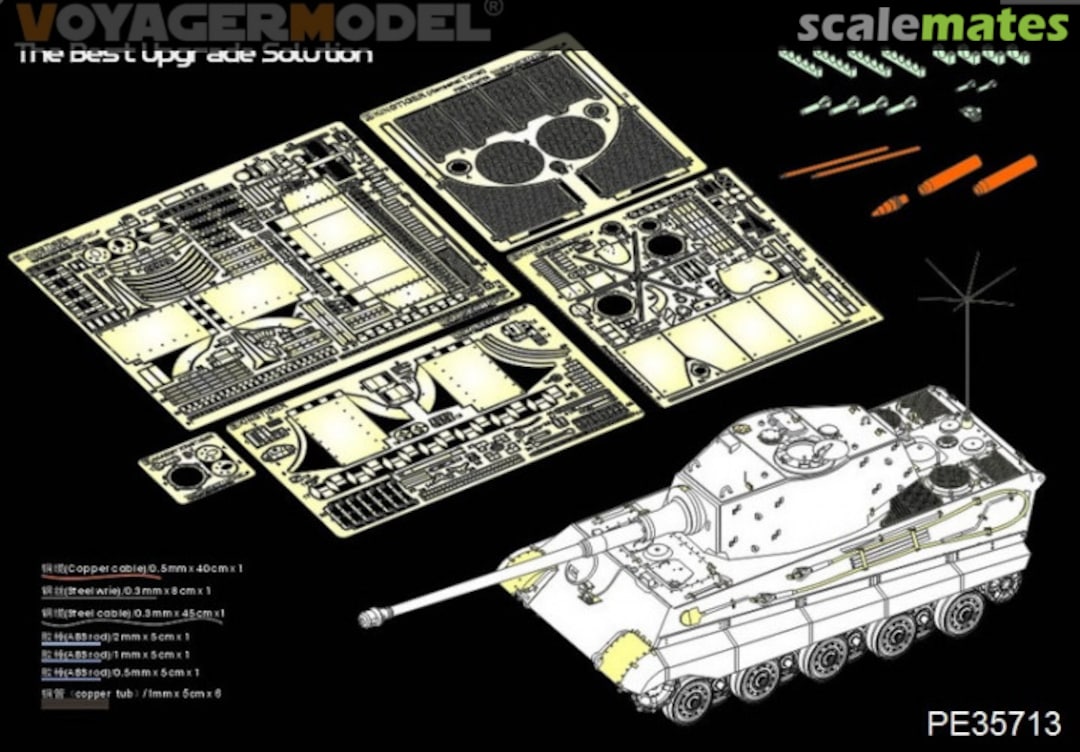 Boxart WWII German King Tiger (Hensehel Turret) basic(For ACADMY 13229) PE35713 Voyager Model Boxart WWII German King Tiger (Hensehel Turret) basic(For ACADMY 13229) PE35713 Voyager Model