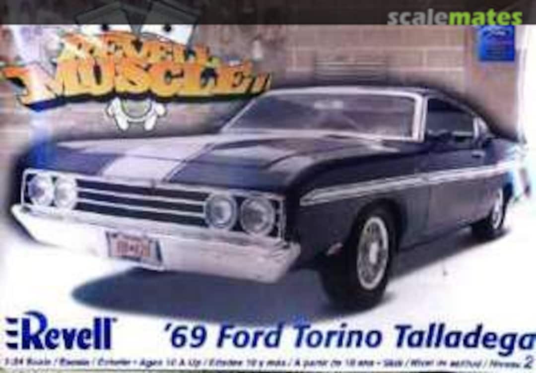 Boxart 1969 Ford Torino Talladega 85-2080 Revell Boxart 1969 Ford Torino Talladega 85-2080 Revell
