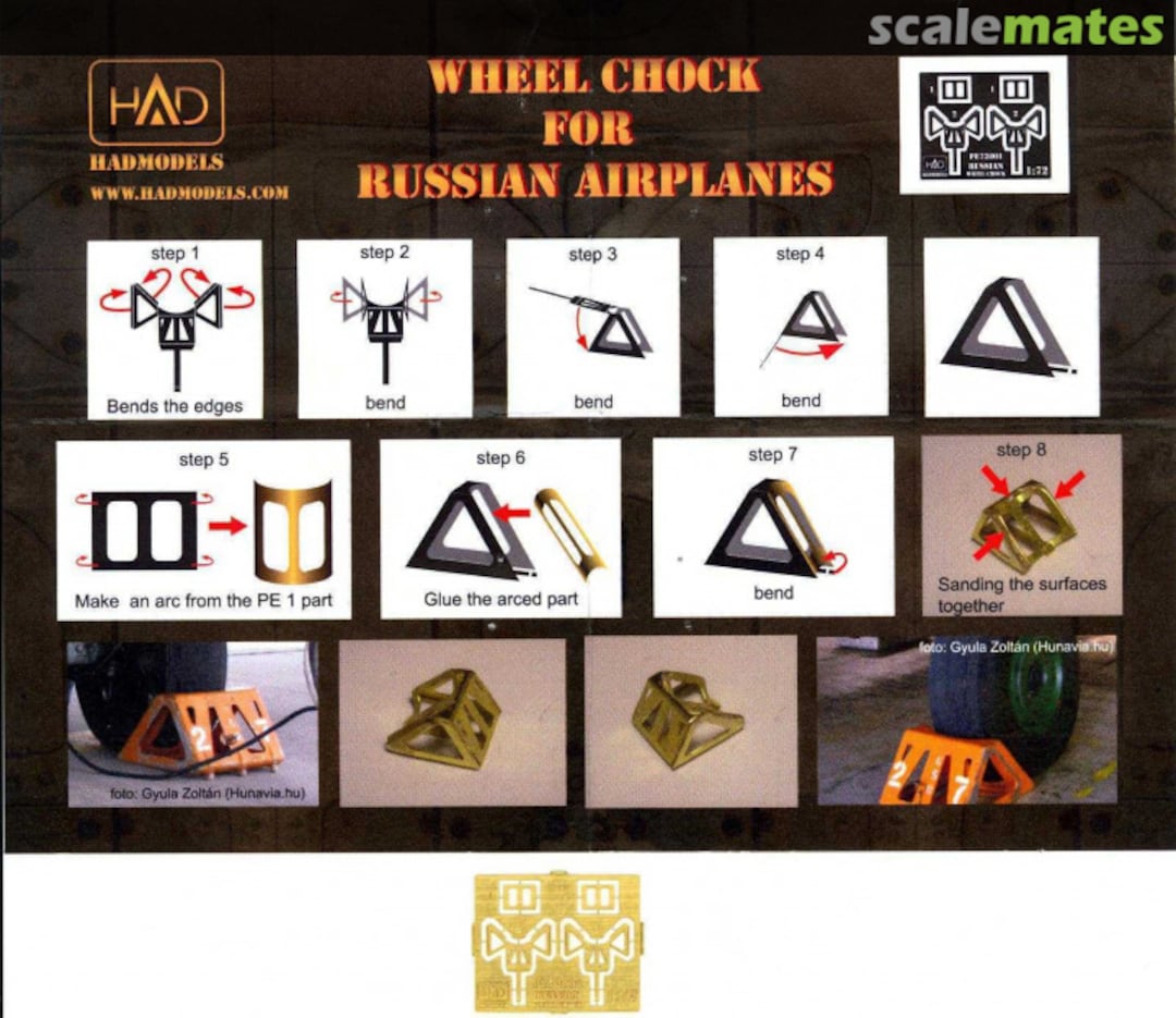 Boxart Wheel Chock for Russian Planes PE72001 HADmodels Boxart Wheel Chock for Russian Planes PE72001 HADmodels