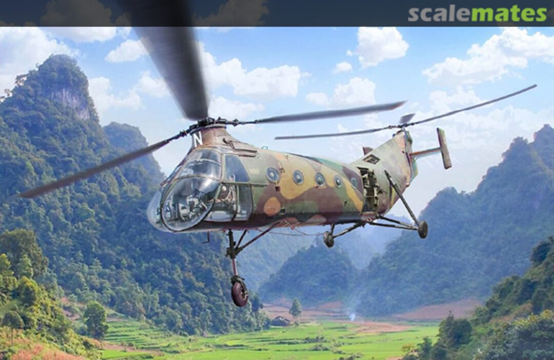 Boxart H-21C "Flying Banana" Gunship 2774 Italeri Boxart H-21C "Flying Banana" Gunship 2774 Italeri