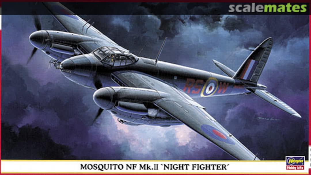 Boxart Mosquito NF Mk.II 'Night Fighter' 00050 Hasegawa Boxart Mosquito NF Mk.II 'Night Fighter' 00050 Hasegawa
