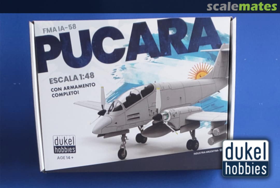 Boxart F.M.A. IA-58A PUCARÁ 01048 Dukel Hobbies Boxart F.M.A. IA-58A PUCARÁ 01048 Dukel Hobbies
