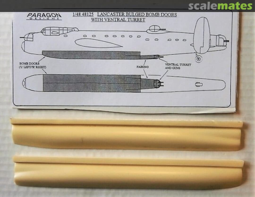Boxart BULGED BOMB DOORS WITH VENTRAL TURRET 48125 Paragon Designs Boxart BULGED BOMB DOORS WITH VENTRAL TURRET 48125 Paragon Designs