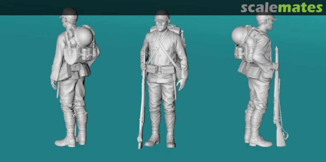 Boxart Japanese WWII soldier - attention - variant 2 99202602-35 EMP3d