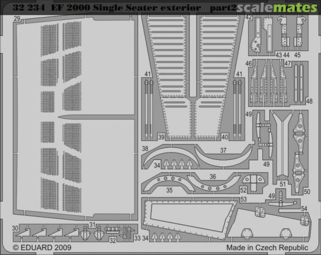 Eduard 32234 1//32 Aircraft EF2000 Exterior for Trumpeter