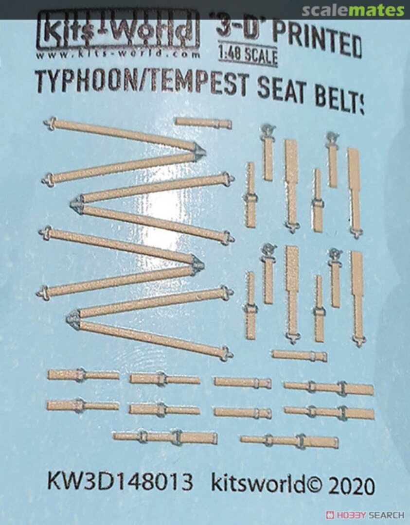 Boxart Tempest/Typhoon Seat Belts KW3D148013 Kits-World Boxart Tempest/Typhoon Seat Belts KW3D148013 Kits-World