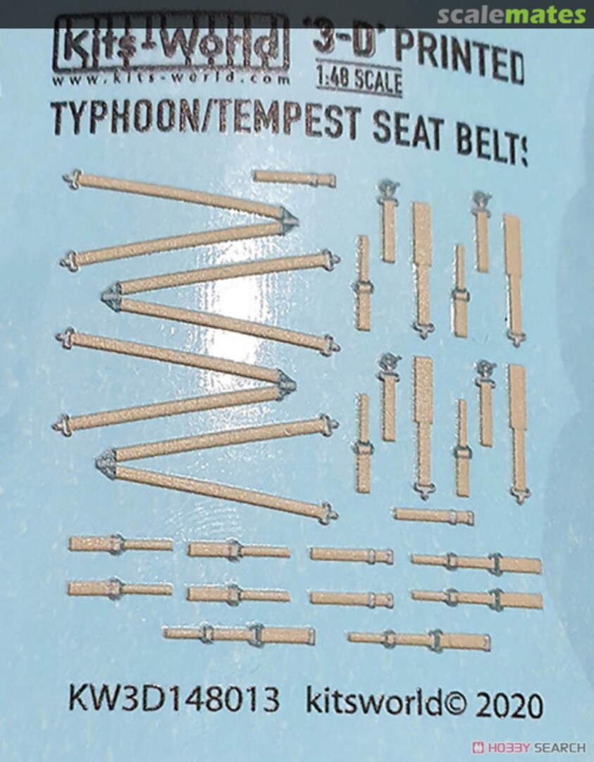 Boxart Tempest/Typhoon Seat Belts KW3D148013 Kits-World