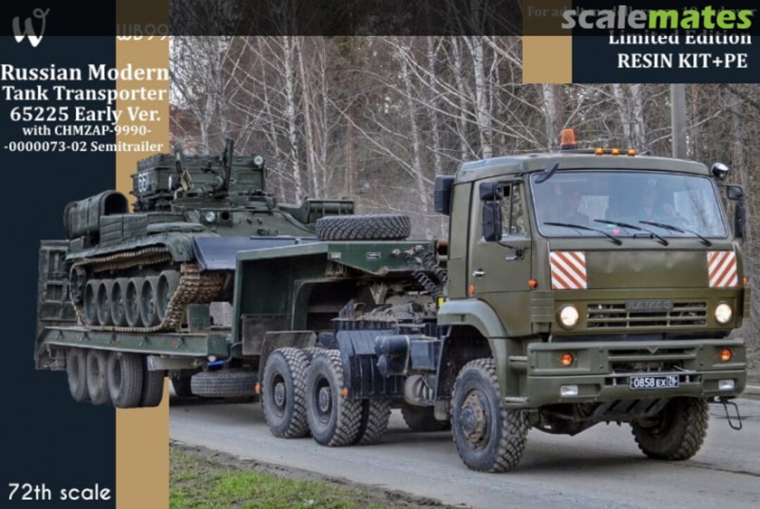 Boxart Russian Modern Tank Transporter 65225 Early ver. WB99 W-Model Boxart Russian Modern Tank Transporter 65225 Early ver. WB99 W-Model
