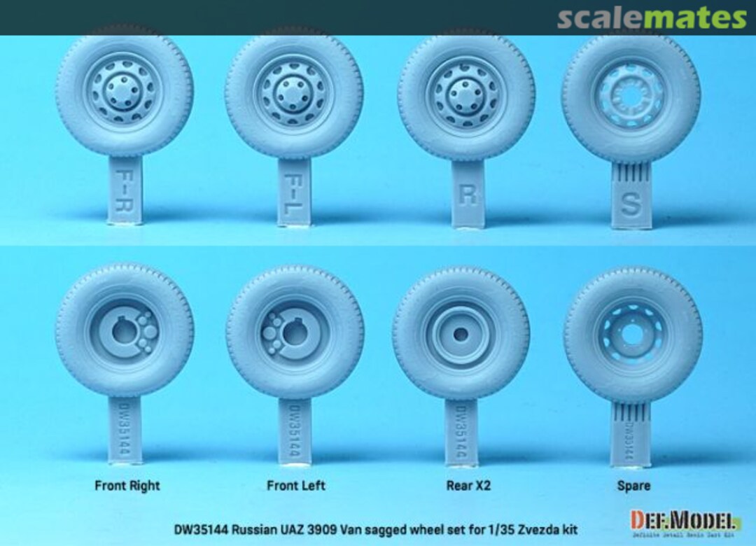 Contents Russian UAZ 3909 Van Sagged wheel set DW35144 Def.Model Contents Russian UAZ 3909 Van Sagged wheel set DW35144 Def.Model