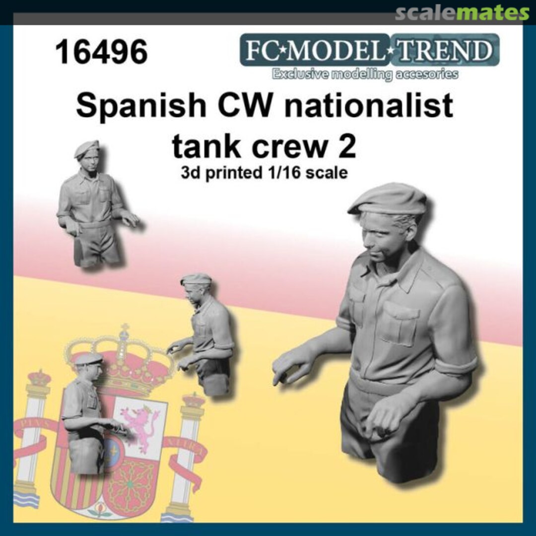 Boxart Spanish CW Nationalist Tank Crew 2 16496 FC Model Trend Boxart Spanish CW Nationalist Tank Crew 2 16496 FC Model Trend