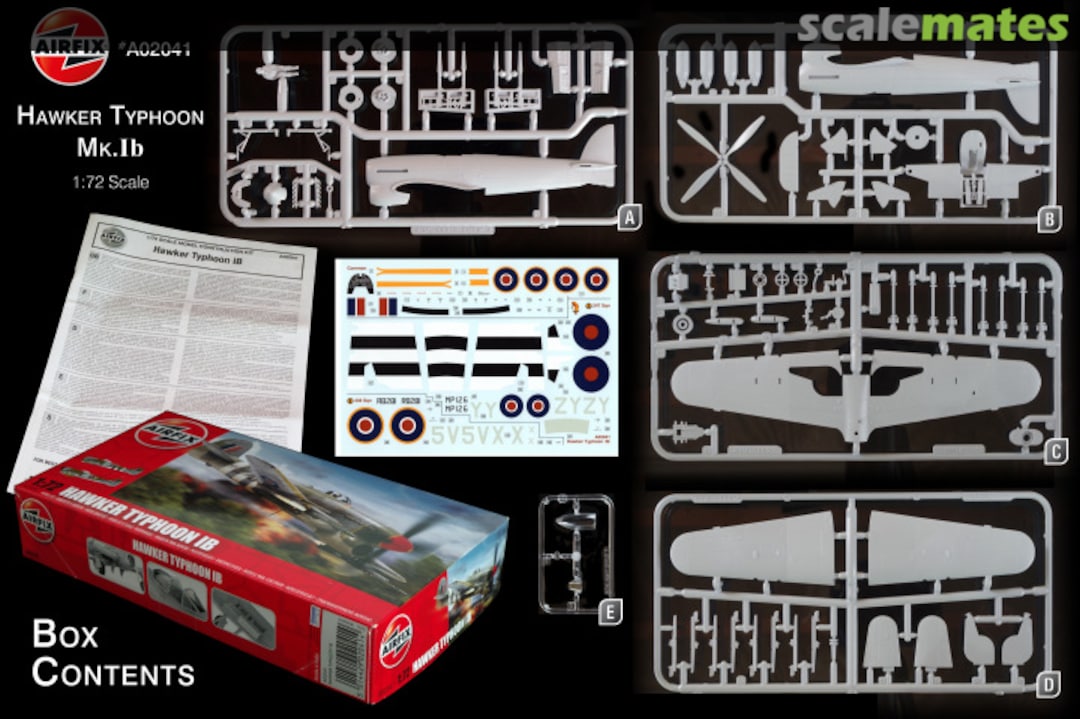 Contents Hawker Typhoon IB A02041 Airfix