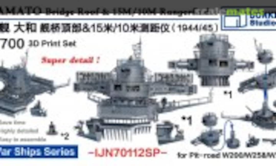 1:700 Yamato Bridge Roof & 15m/10m Rangefinder (1944/45) (Bunker Studio IJN70112SP) IJN70112SP