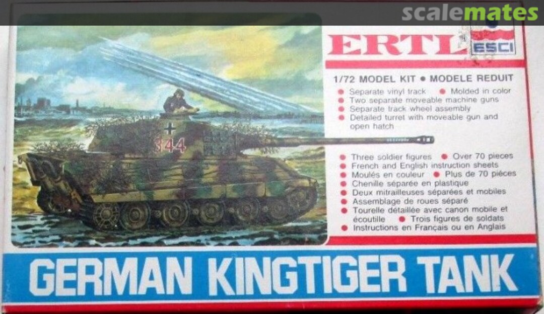 Boxart Kingtiger Tank 8483 ERTL Boxart Kingtiger Tank 8483 ERTL