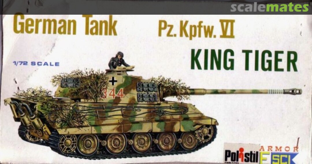 Boxart Pz. Kpfw. VI King Tiger 8008 Polistil Boxart Pz. Kpfw. VI King Tiger 8008 Polistil