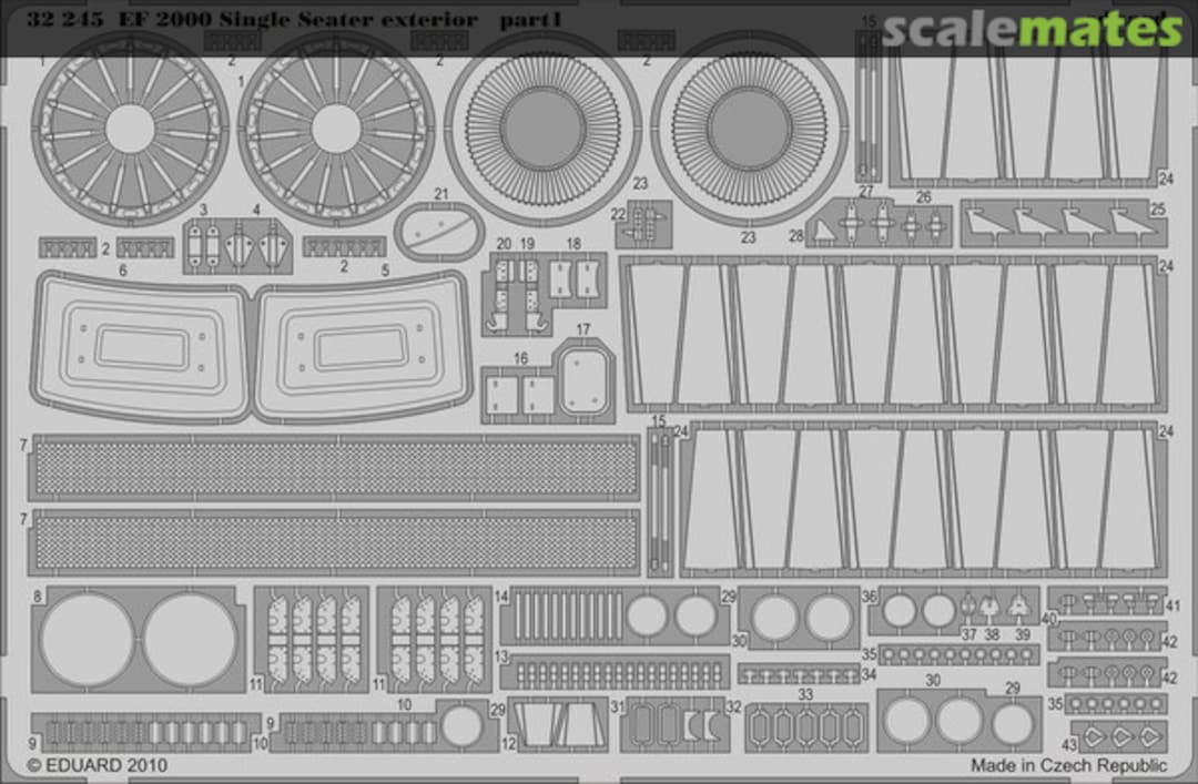 Eduard 32234 1//32 Aircraft EF2000 Exterior for Trumpeter