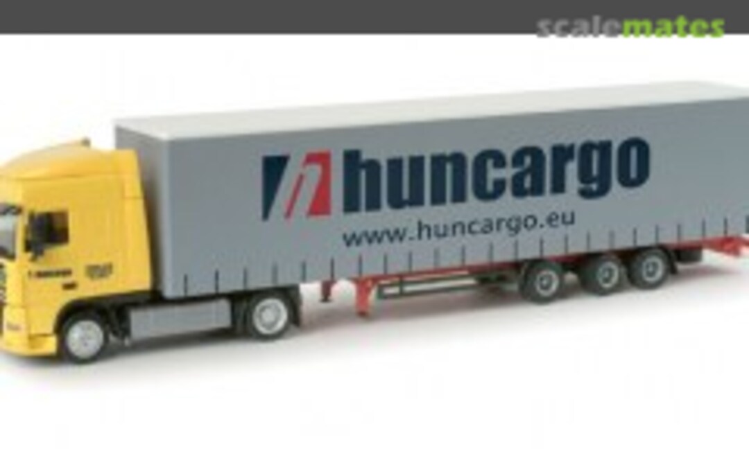 Daf XF 105 SC lowliner semitrailer "Huncargo" (HU) (Herpa 157230)