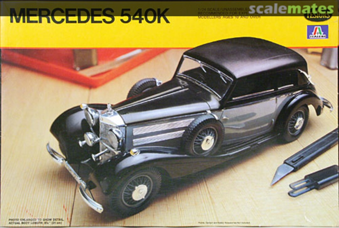 Boxart Mercedes 540K 831 Testors/Italeri Boxart Mercedes 540K 831 Testors/Italeri