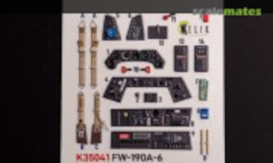 1:35 Fw-190A-6 interior 3D decals (Kelik K35041) K35041