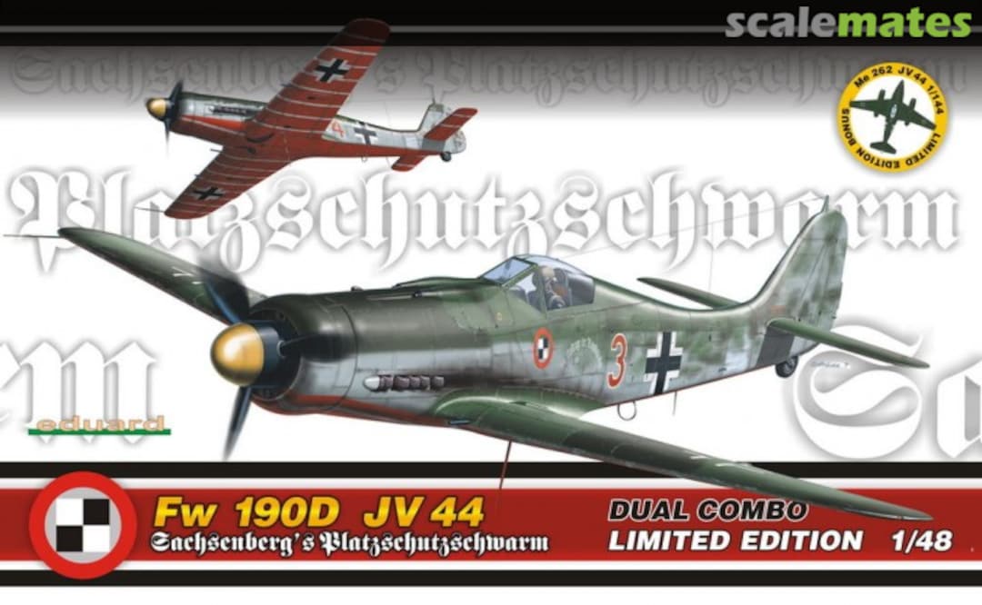 Boxart Fw 190D JV44 Sachsenberg’s Platzschutzschwarm 1154 Eduard