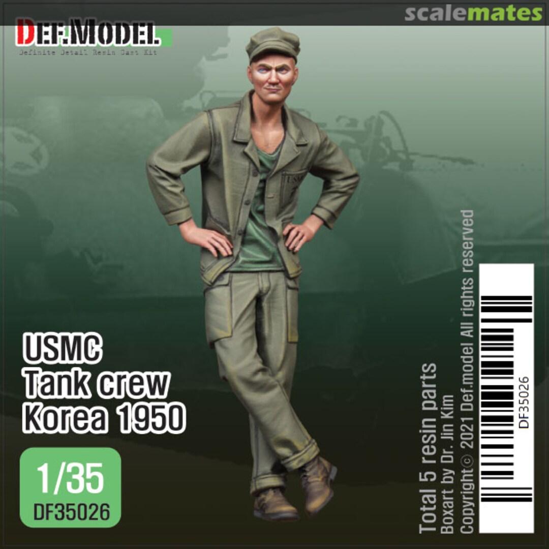 Boxart USMC Tank crew Korea 1950 DF35026 Def.Model