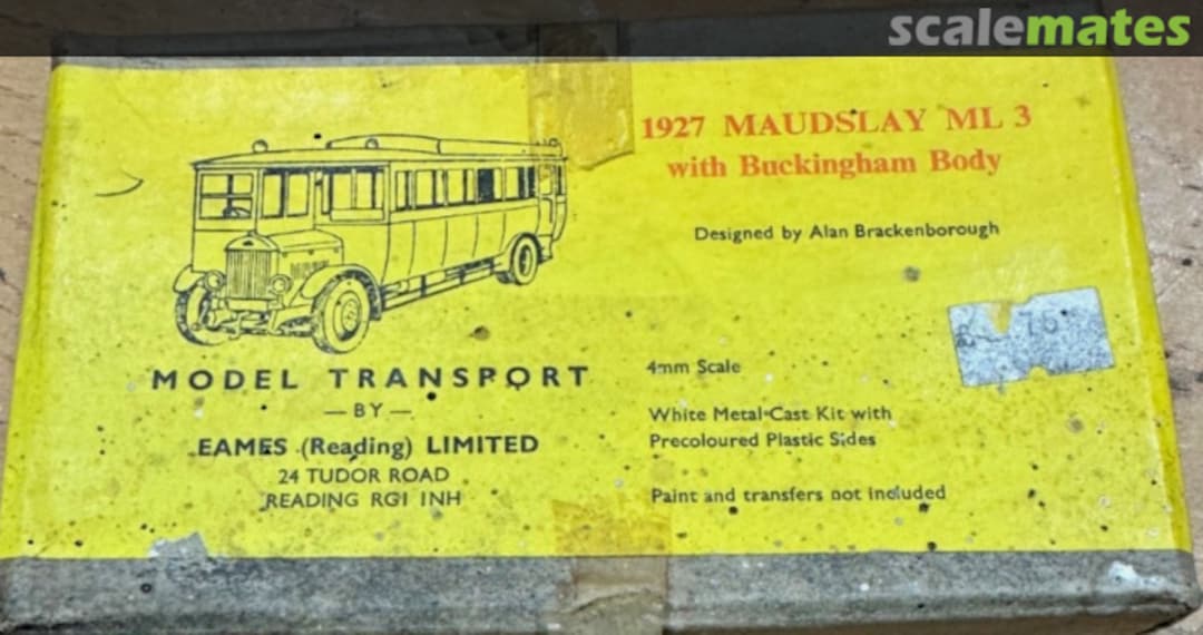 Boxart 1927 Maudslay ML 3 with Buckingham Body Model Transport Boxart 1927 Maudslay ML 3 with Buckingham Body Model Transport