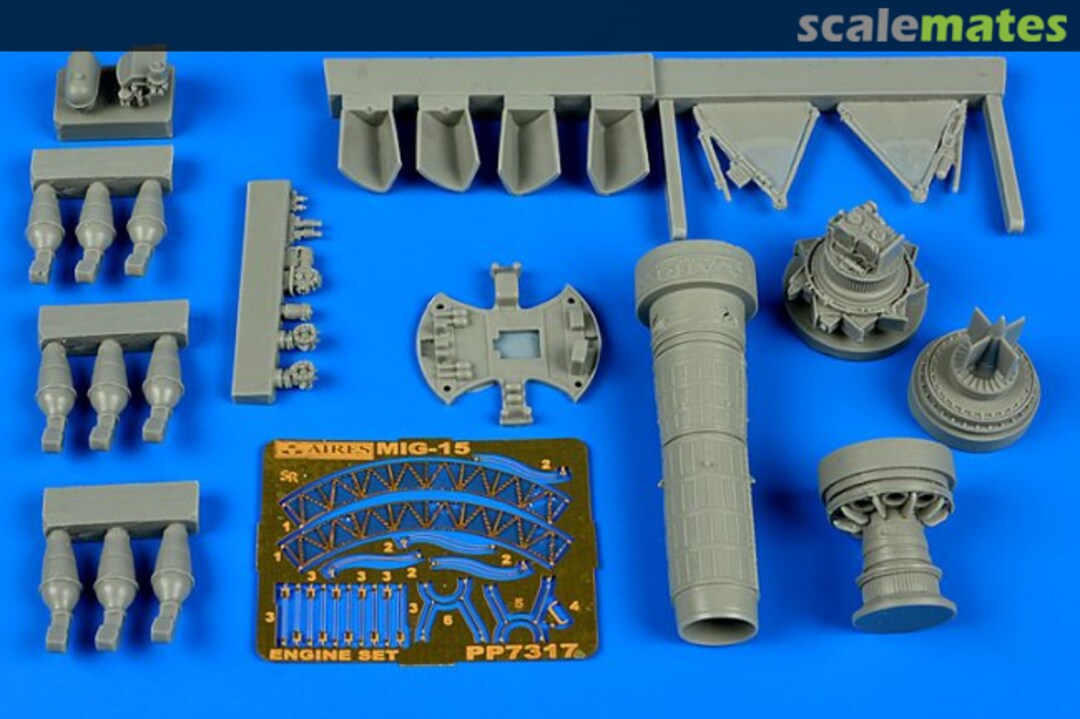 Boxart MiG-15bis engine set 7317 Aires Boxart MiG-15bis engine set 7317 Aires