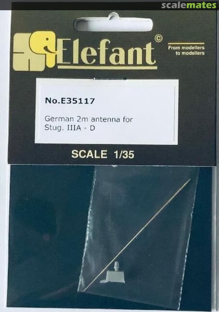 Boxart German 2m antenna for Stug. IIIA - D E35117 ELEFANT Corporation Boxart German 2m antenna for Stug. IIIA - D E35117 ELEFANT Corporation