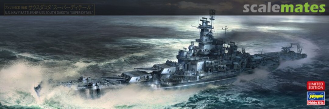 Boxart USS Battleship South Dakota "Super Detail" 30048 Hasegawa Boxart USS Battleship South Dakota "Super Detail" 30048 Hasegawa