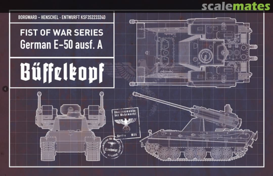 Boxart German E-50 Ausf. A Büffelkopf UA35006 Modelcollect Boxart German E-50 Ausf. A Büffelkopf UA35006 Modelcollect