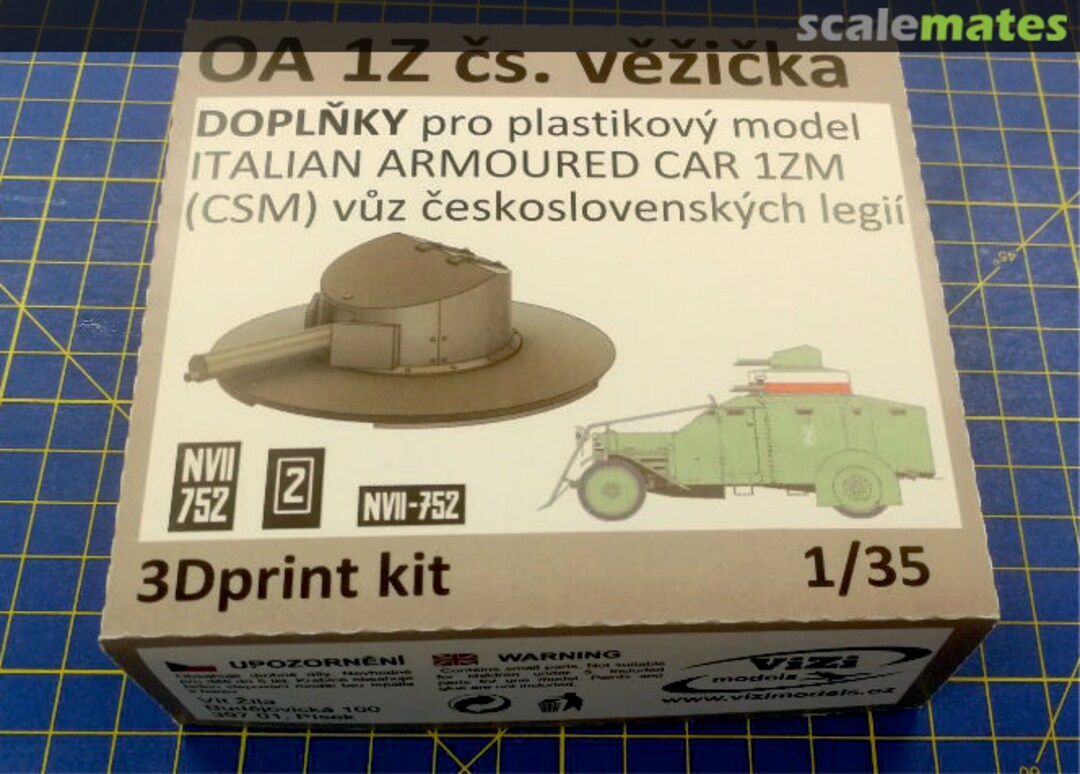 Boxart Lancia 1Z Secondary Turret / Czechoslovak Legion Vehicle VZ35004 ViZi Models Boxart Lancia 1Z Secondary Turret / Czechoslovak Legion Vehicle VZ35004 ViZi Models