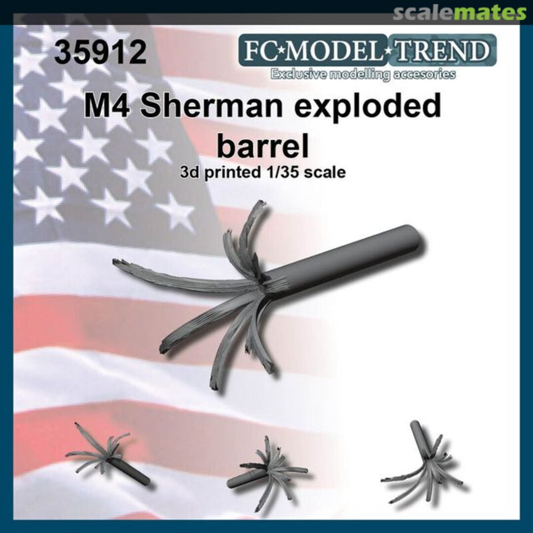 Boxart M4 Sherman Exploded Barrel 35912 FC Model Trend Boxart M4 Sherman Exploded Barrel 35912 FC Model Trend