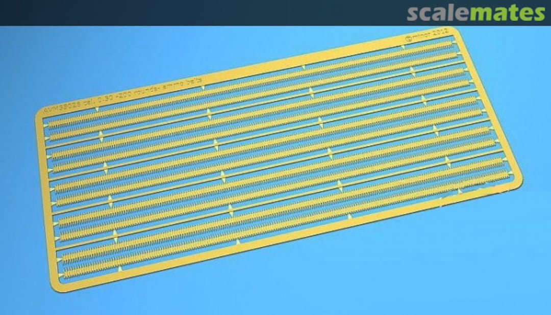 Boxart 200 Rounds US 0.30 Cal. Ammo Belts (10 Belts) AVM35026 Minor Boxart 200 Rounds US 0.30 Cal. Ammo Belts (10 Belts) AVM35026 Minor