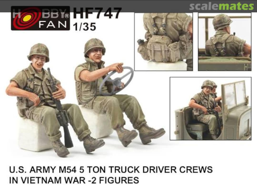 Boxart U.S. Army M54 5 Ton Truck Driver Crews In Vietnam War HF747 Hobby Fan Boxart U.S. Army M54 5 Ton Truck Driver Crews In Vietnam War HF747 Hobby Fan