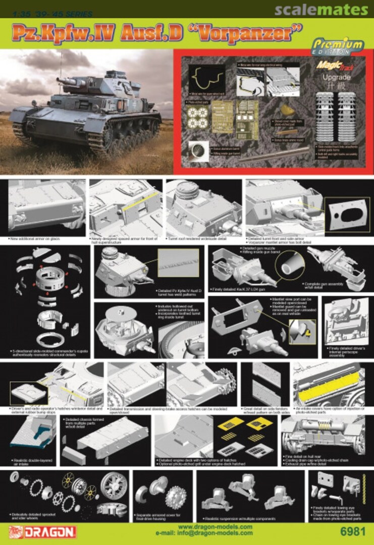 Boxart Pz.Kfpw.IV Ausf.D Vorpanzer 6981 Dragon Boxart Pz.Kfpw.IV Ausf.D Vorpanzer 6981 Dragon